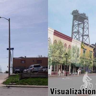 Niagara Street before and visualized comparison