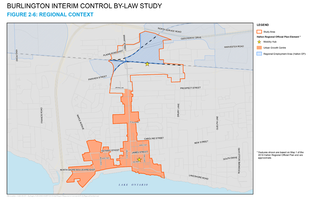 Burlington ICBL study area