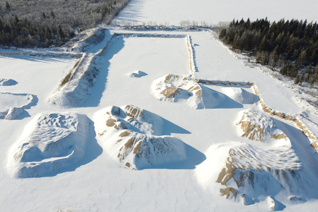 Drone photo of quarry