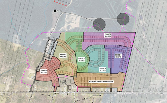 Map of future development site plans