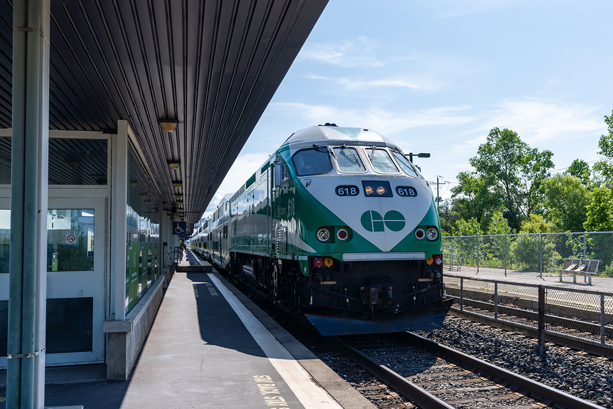 Photo of GO Train at station