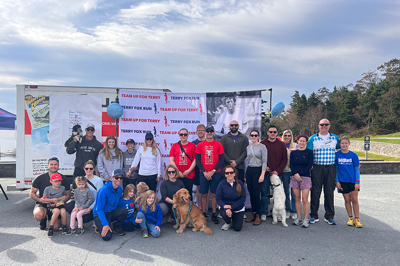 Dillon staff members taking part in the Halifax Terry Fox Run