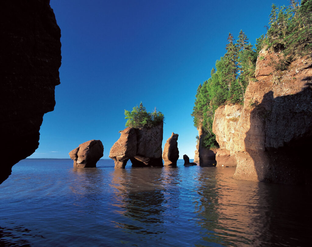 Rock formations at the bay of fundy