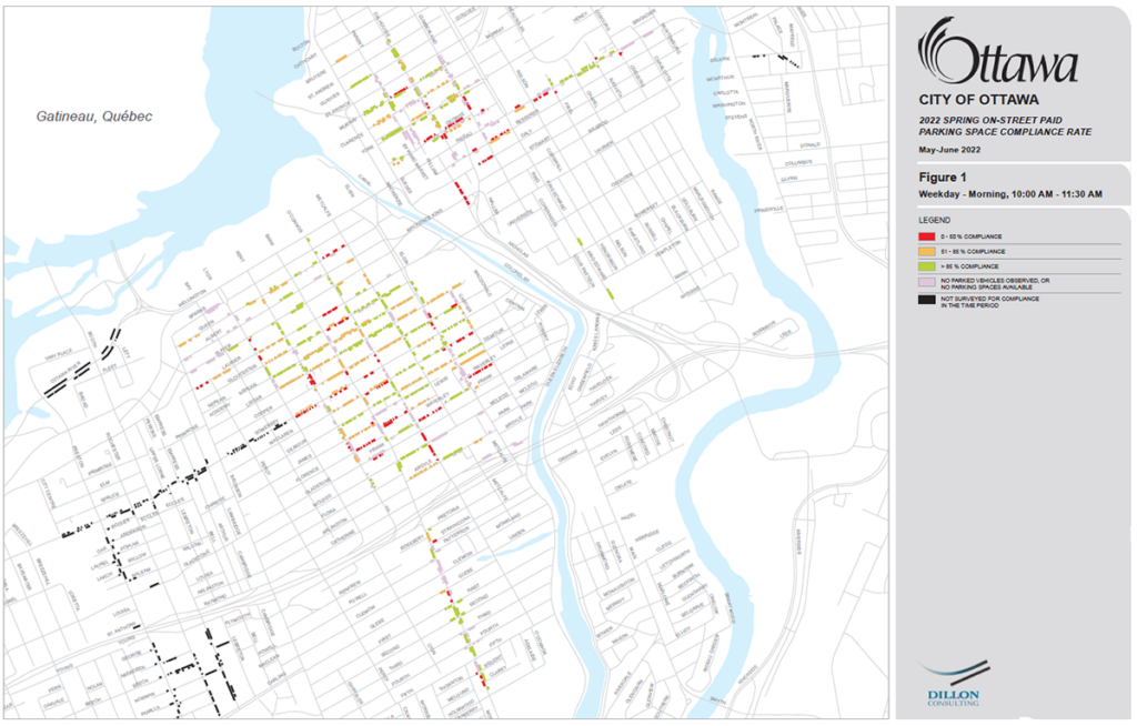Ottawa parking compliance map