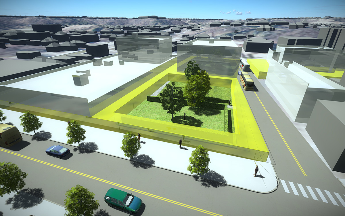 3D rendering of the corridor