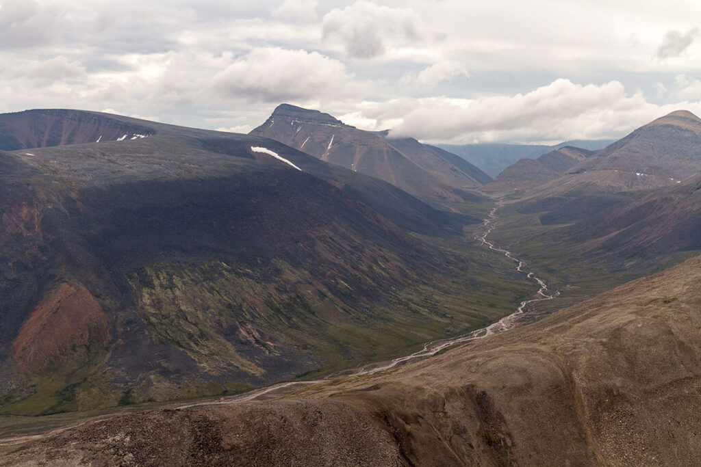 Canol trail aerial shot