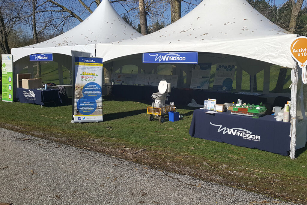 community awareness tents