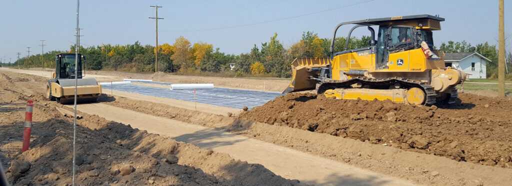 Sandy Bay main road construction