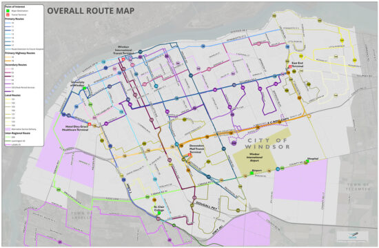 New transit network map
