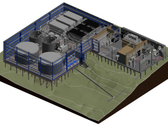 Rendering of the Inuvik Water treatment plant