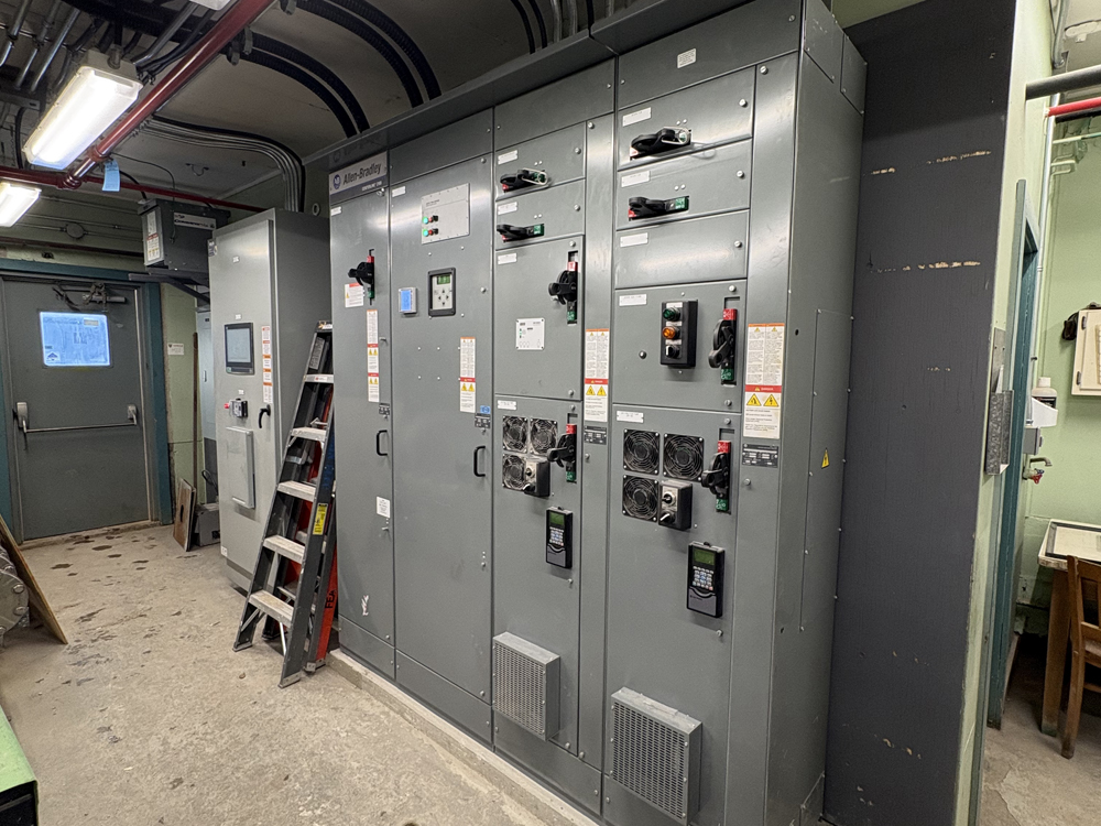 New Motor Control Center, Programmable Logic Controller, and Human Machine Interface